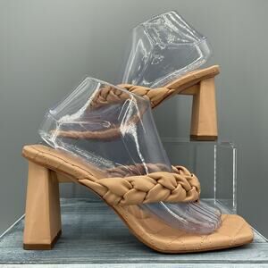 NEW Jessica Simpson Zaliye Slip-on Heels Beige Size 9M